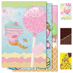 Painel Retangular Doces Confeitaria Decoração Festa Vertical Sublimado Em Tecido 1,50x2,20m