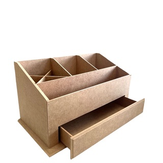 Porta Maquiagem Veneza Pincel organizador COM GAVETA e divisórias madeira mdf presente, decorativo enfeite batom esmalte porta trecos caixa decorativa salao casa banheiro presente lembrancinha ,make meninas mãe dia namorados natal