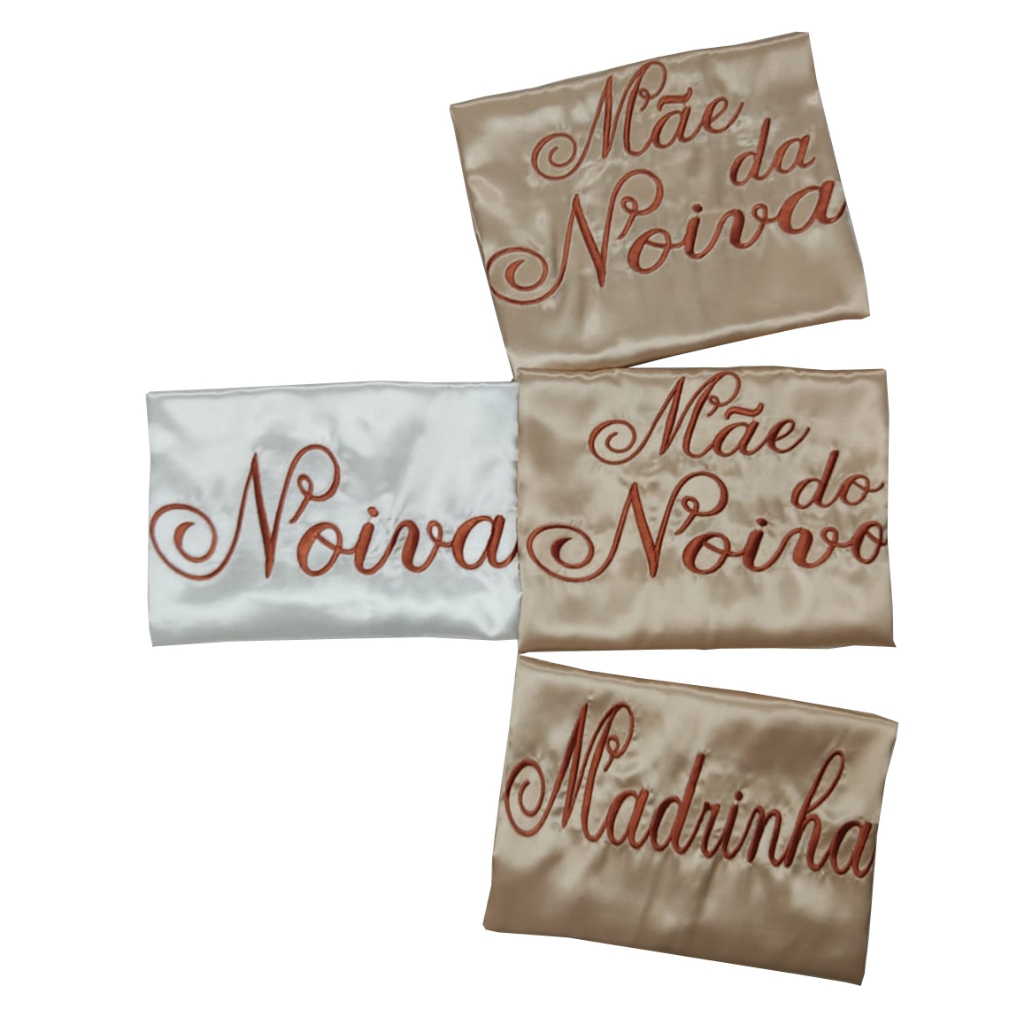 Kit com 4 robes, sendo 1 com renda, casamento, noiva, mãe da noiva, madrinha