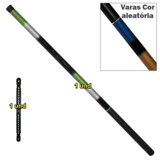 Vara de Pesca Telescópica Retrátil Vários tamanhos (Fibra de vidro + Fibra de Carbono)