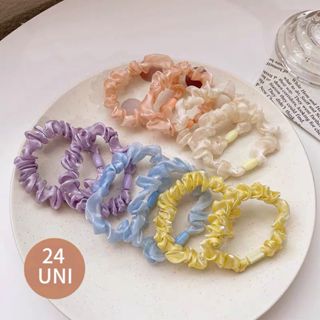 kit 24 Scrunchies - Buchinha Cabelo - Elastico de cabelo