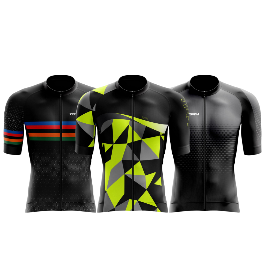 Camisa Ciclismo Masculina Manga Curta Camiseta Zíper Proteção UV Roupa Bike Pedal Mtb