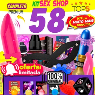 Kit 58 sex shop Sedução total sexy Produtos eróticos e vibrador brinquedos adultos casal lubrificante intimo sexual