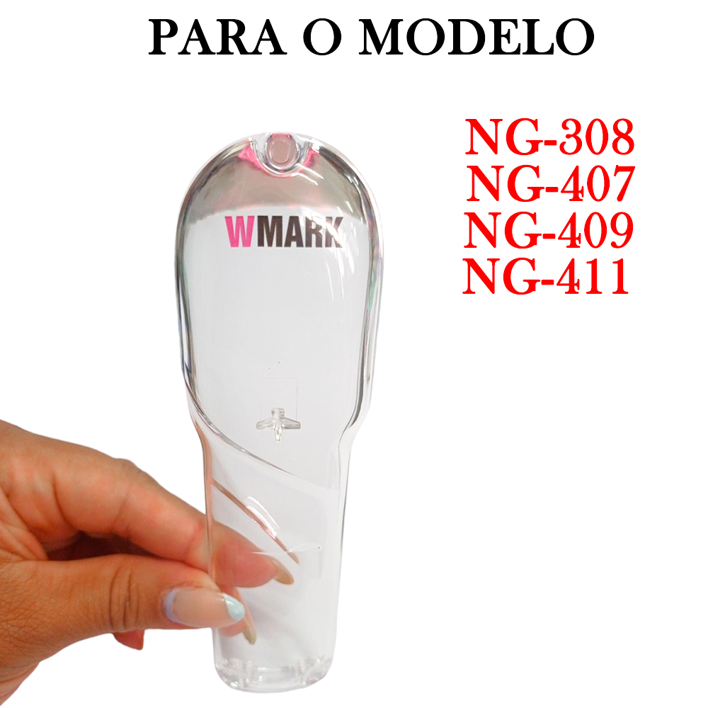 Carcaca Tampa da Frente Para Maquina de Cabelo Wmark NG 308 / NG 407 / NG 409 / NG 411
