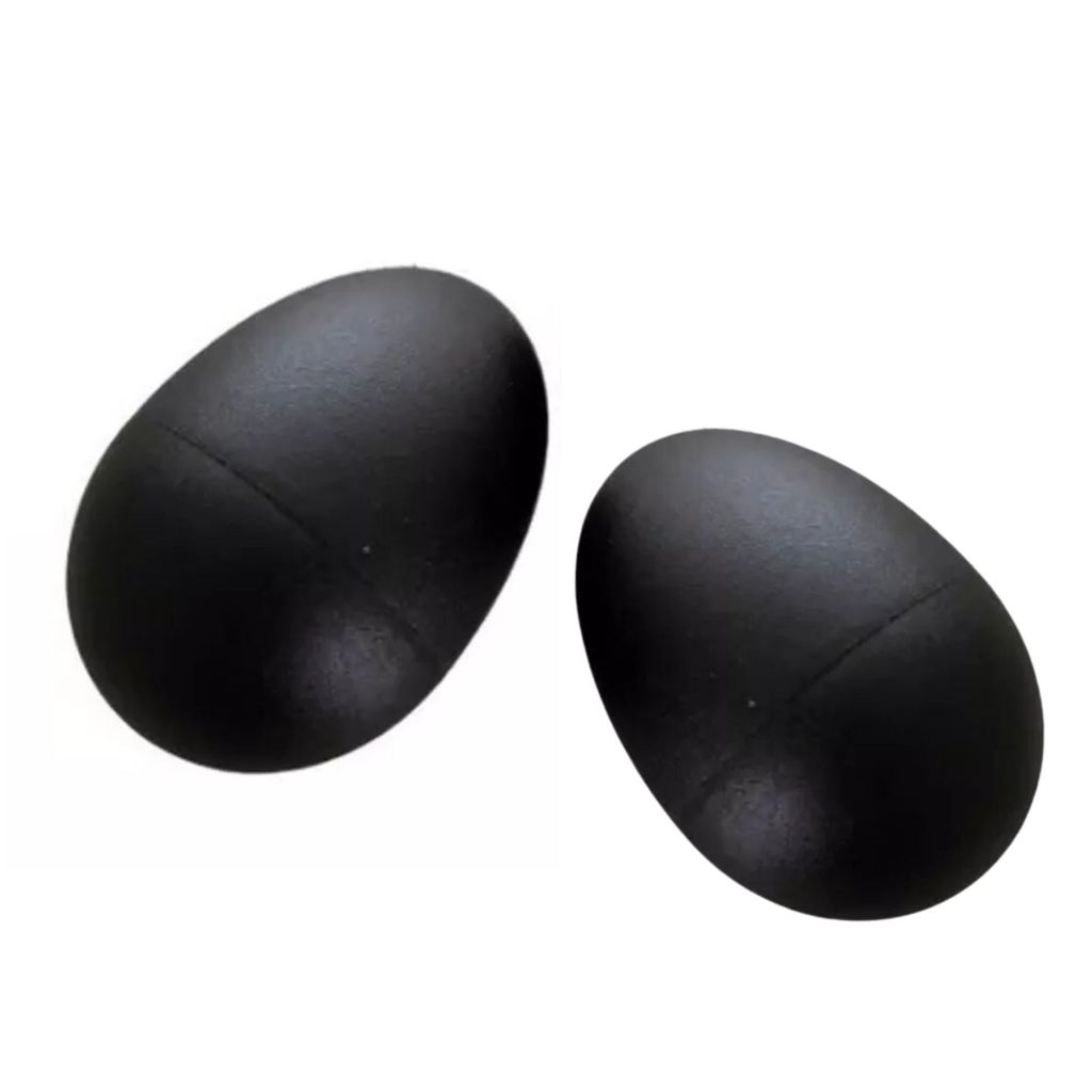 02 Ganzá Chocalho Ovinho Percussão Profissional Egg Par