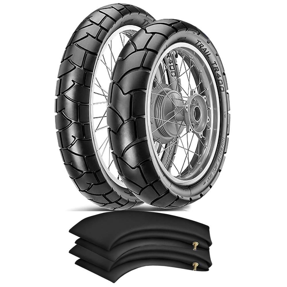 Kit Pneu Bros Nxr Crosser Xtz 150 90/90-19 + 110/90-17 Tr400 Vipal + Camaras