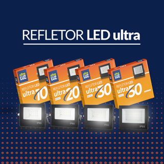 Kit 1, 2 e 3 Unidades Refletores Holofote LED 10W, 20W, 30W e 50W Branco Frio Bivolt - Ultraluz em Oferta na Shopee