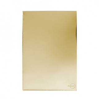 Novara Glass Dourada Placa 4x2 Cega