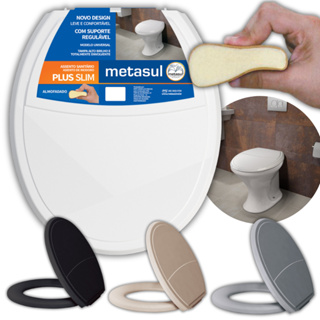 Tampa Assento Vaso Sanitário Almofadado Universal Macio Oval em Oferta na Shopee