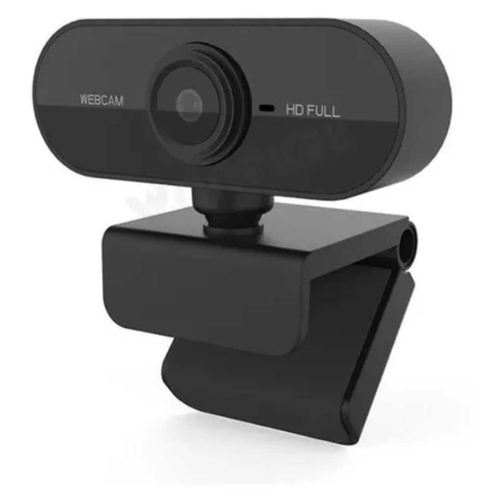 Webcam Full Hd 1080p Com Microfone Home Office Cor Preto em Oferta na Shopee