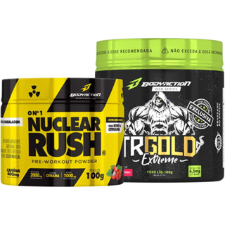 Pré Treino Nuclear Rush 100g + TRGold 100g Bodyaction