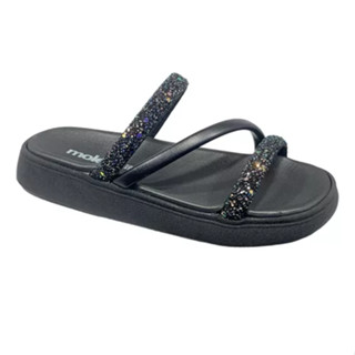 Sandália Feminina Moleca Original Maxxi Glliter 5469.121.760 Preto
