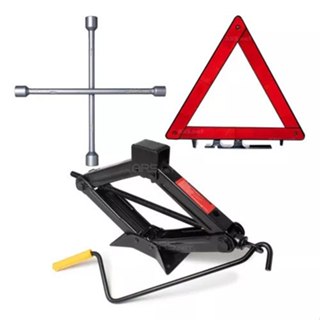 Kit Estepe Carro Chave De Roda Cruz Macaco Sanfona 1 Tonelada Triangulo Promoção