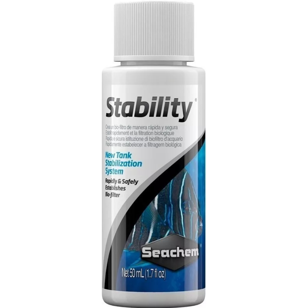 Seachem Stability 50ml Acelerador Biológico Para Aquario Agua Doce Marinho