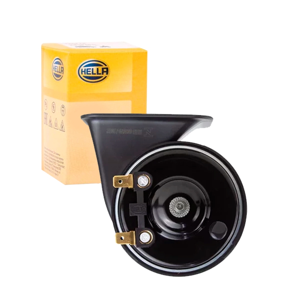 Buzina Automotiva HELLA Unitária 72W 490 Hz Tipo Caracol 3FG011225171 em Oferta na Shopee