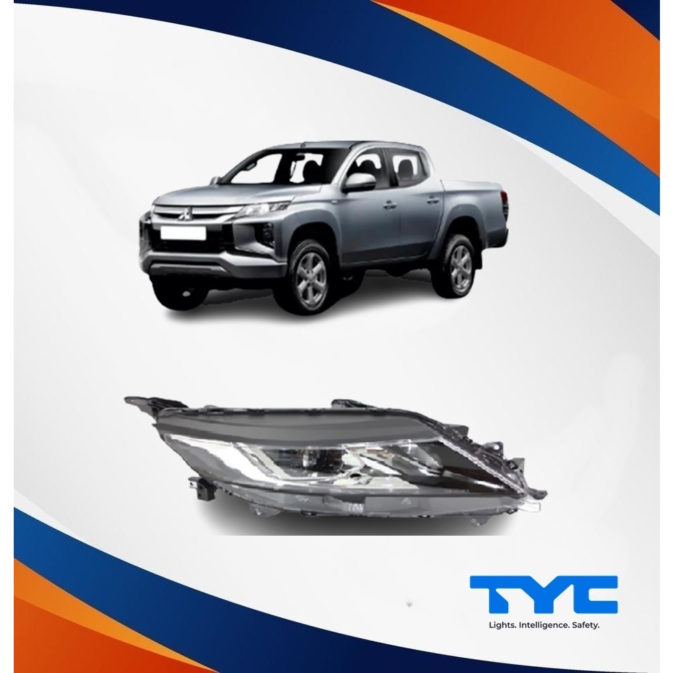 Farol Principal Direito Mitsubishi L200 Triton Elétrico H11/HB3 Marca Tyc Ano: 2021 Até 2022 Cód:20-H579-05-2B