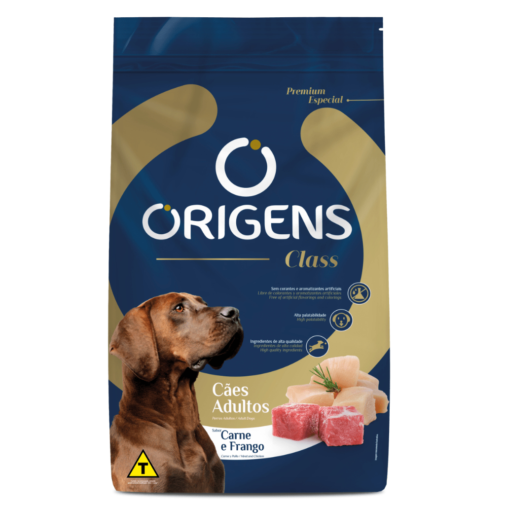 Ração Origens Class Frango e Carne Cão Adulto 20 kg