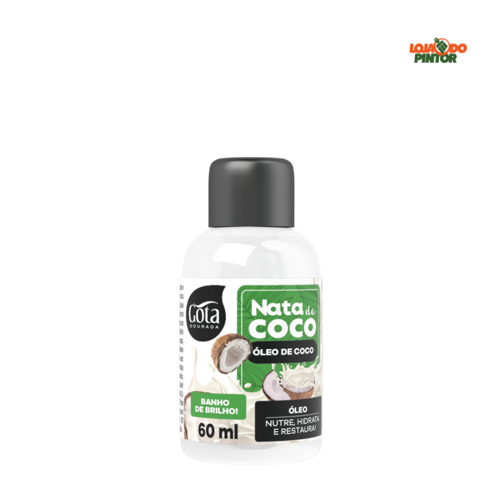 Óleo de Coco Capilar 60ml Nutre Hidrata Restaura Gota Dourada