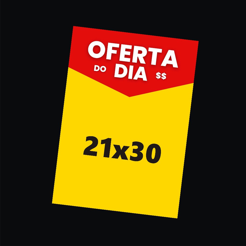 100 unidades Cartaz OFERTA Supermercado - MELHOR PREÇO - Mercados, Padarias, Açougues, Farmácias e Comércios