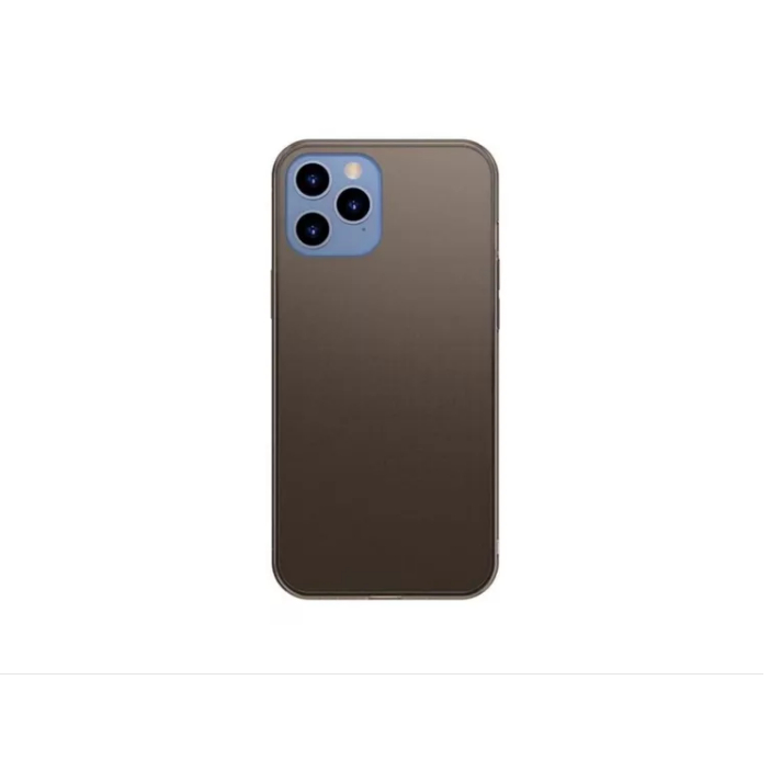 Capa Case Protetor para  iPhone 12 Pro Max (6.7 Pol) Vidro Temperado Fosco Baseus