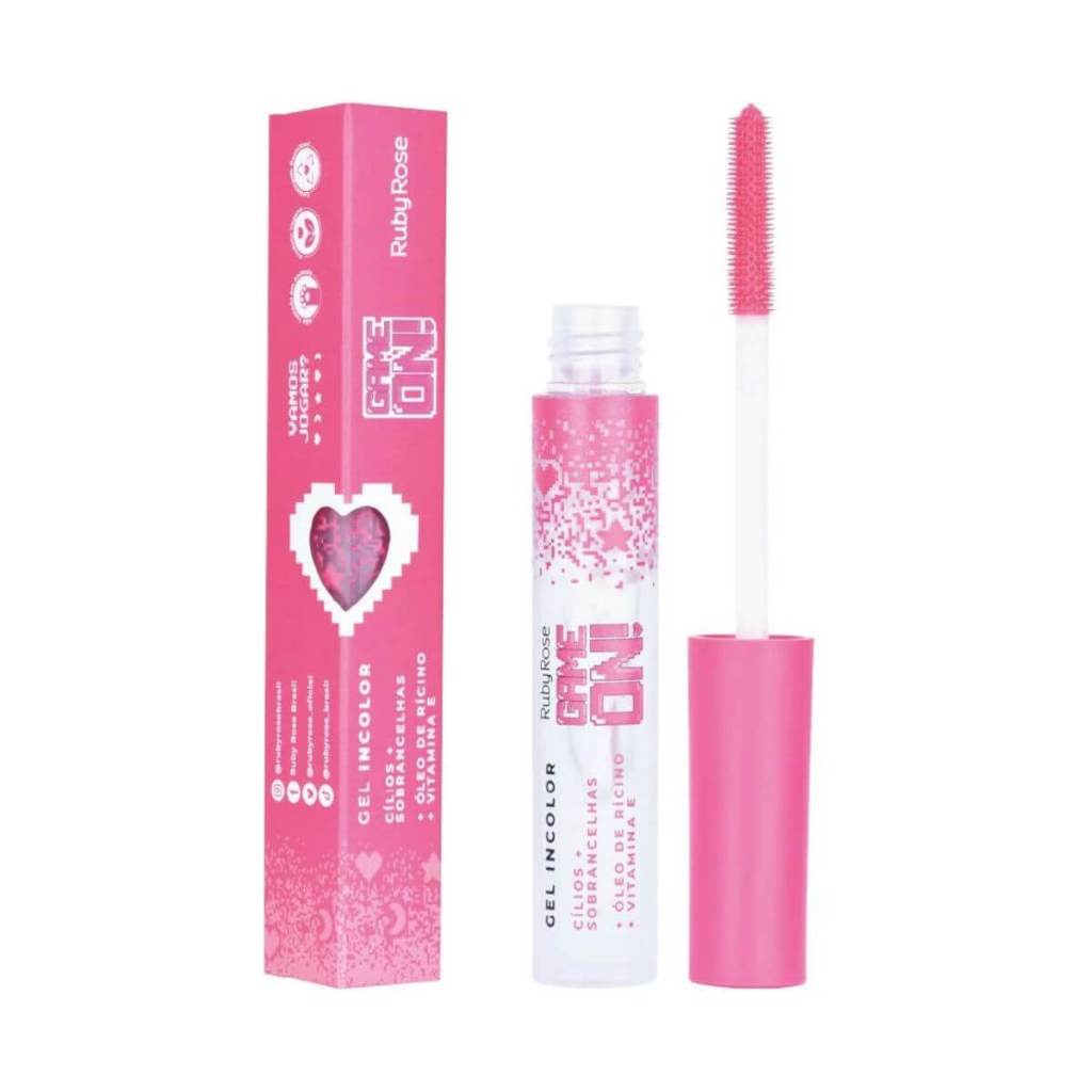 Gel Incolor Cílios + Sobrancelhas Game On Ruby Rose Hb509 em Oferta na Shopee