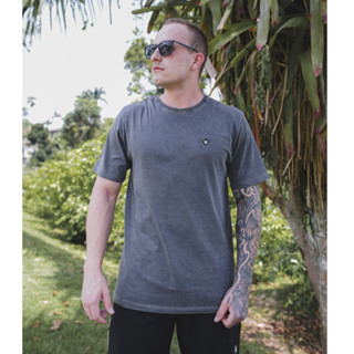 Camiseta Masculina Estonada Básica Gola Redonda 100% Algodão Promoção Margus