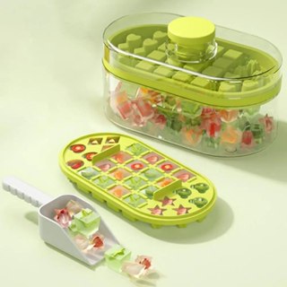 Bandeja de Cubos de Gelo, Caixa de Freezer Portátil para Armazenamento de Gelo MS328 em Oferta na Shopee