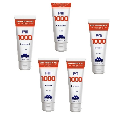 Kit 5 Un Creme De Proteção De Pele Pm 1000 120g - Mavaro