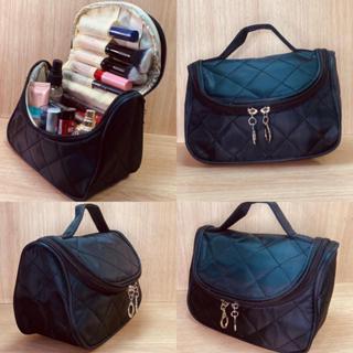 Necessaire Bolsa Organizador De Maquiagens E Cosméticos Para Viagem Com Alça E Divisórias