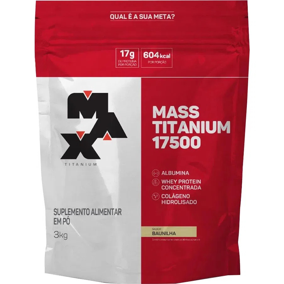 Hipercalórico Mass Titanium 17500 - 3kg - Max Titanium