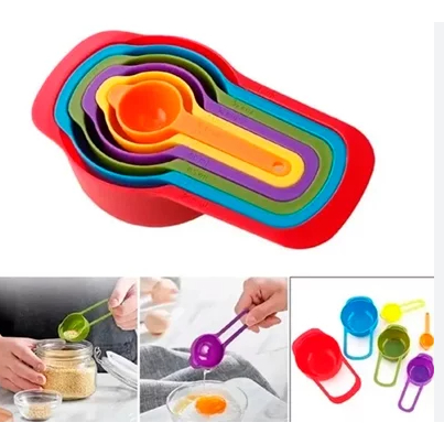 Kit 6 Colheres Medidoras para Cozinha Confeitaria
