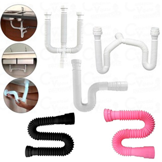 Tubo Sifão Sanfonado Simples Duplo Triplo Multiuso Cores A Escolha Pia Cozinha Banheiro em Oferta na Shopee