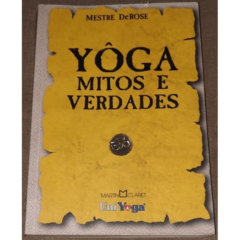 Livro yôga mitos e verdades Mestre DeRose ref 1269