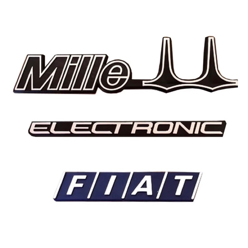 Kit Emblemas Uno Mille Eletronic - Fiat - Modelo Original em Oferta na Shopee
