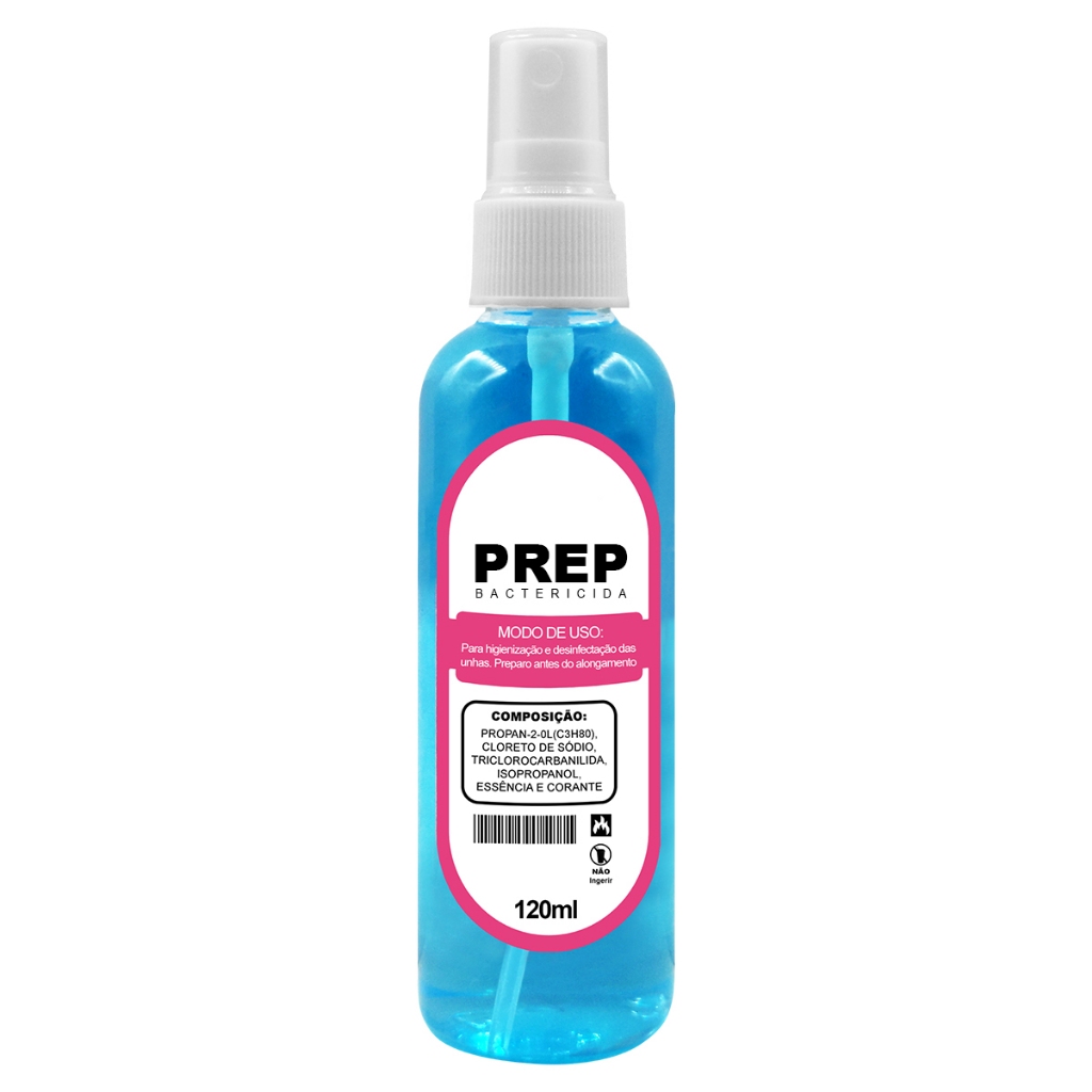 Prep Higienizador de Unhas para Manicures Profissionais de Unhas Gel Acrigel Alongamento Porcelana