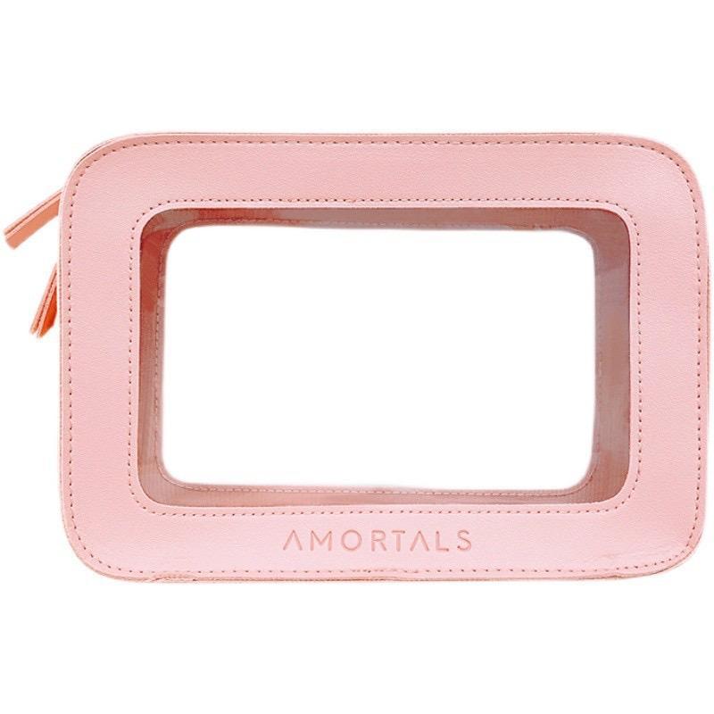 Necessaire Amortals Tamanho médio rosa Maquiagem Beleza