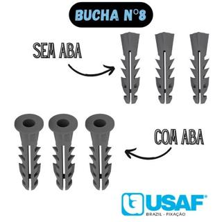 Bucha Para Fixação Concreto Com ou Sem Anel 8mm C/ 1000 Peças