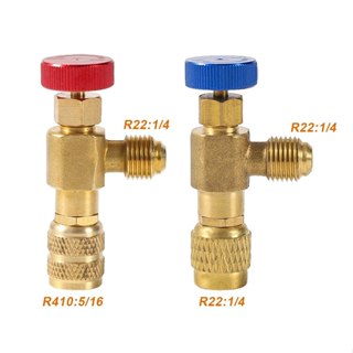 Kit Válvula Acionadora Schrader Controle Fluxo Sistema Gás R22 R410 R32 Reguladora Pressão Carga em Oferta na Shopee