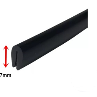 Borracha Perfil U Acabamento Geral Placa Lanterna 7mm 7 Metros em Oferta na Shopee