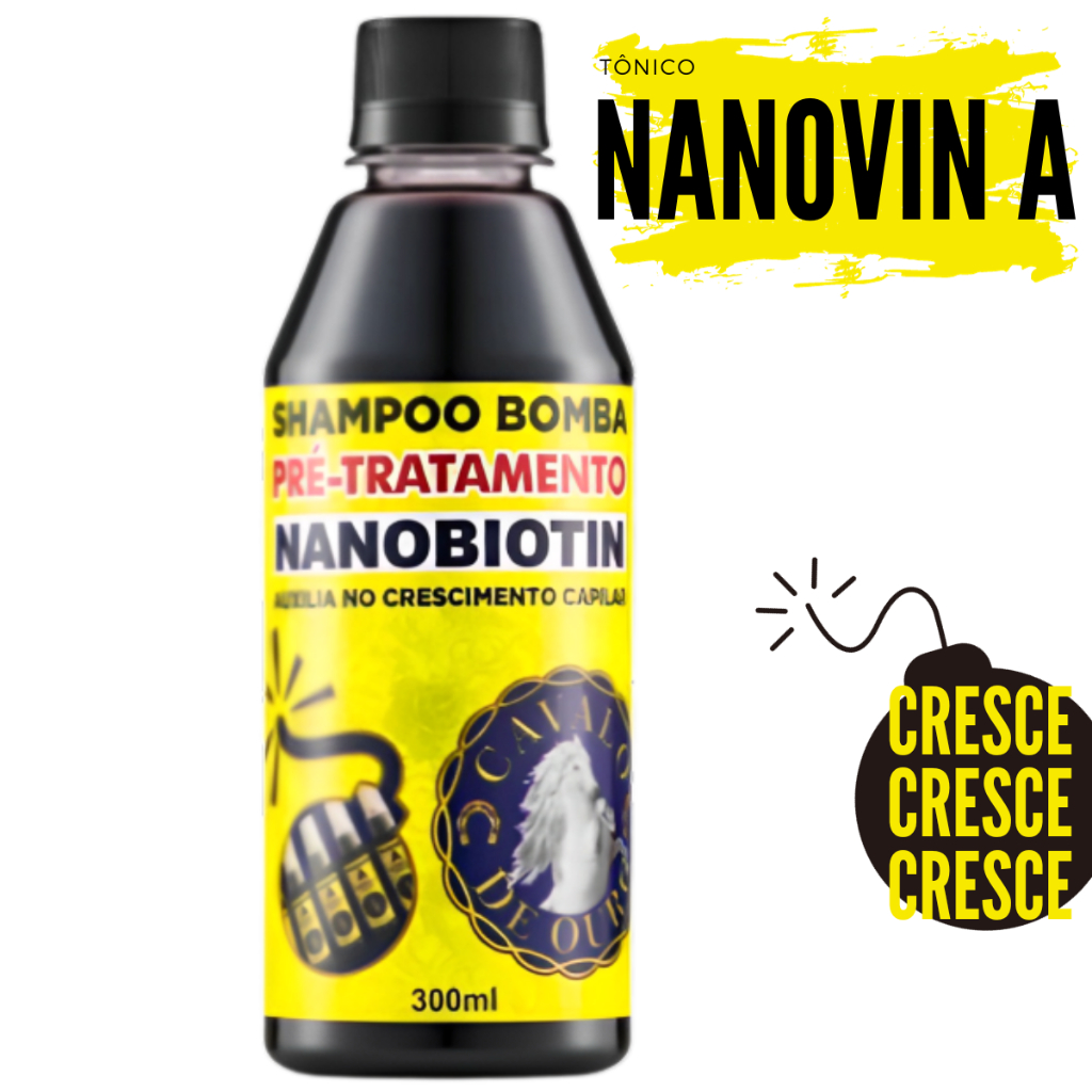 Nanovin A Bomba Shampoo 300ml Crescimento Acelerado