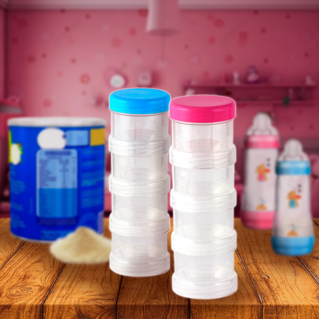 Pote Organizador 80ml 2 torres leite em pó bebê maternidade para viagem / bolsa multiuso em Oferta na Shopee