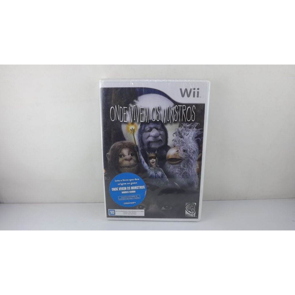 Jogo Onde Vivem os Monstros Original Nintendo Wii - Novo