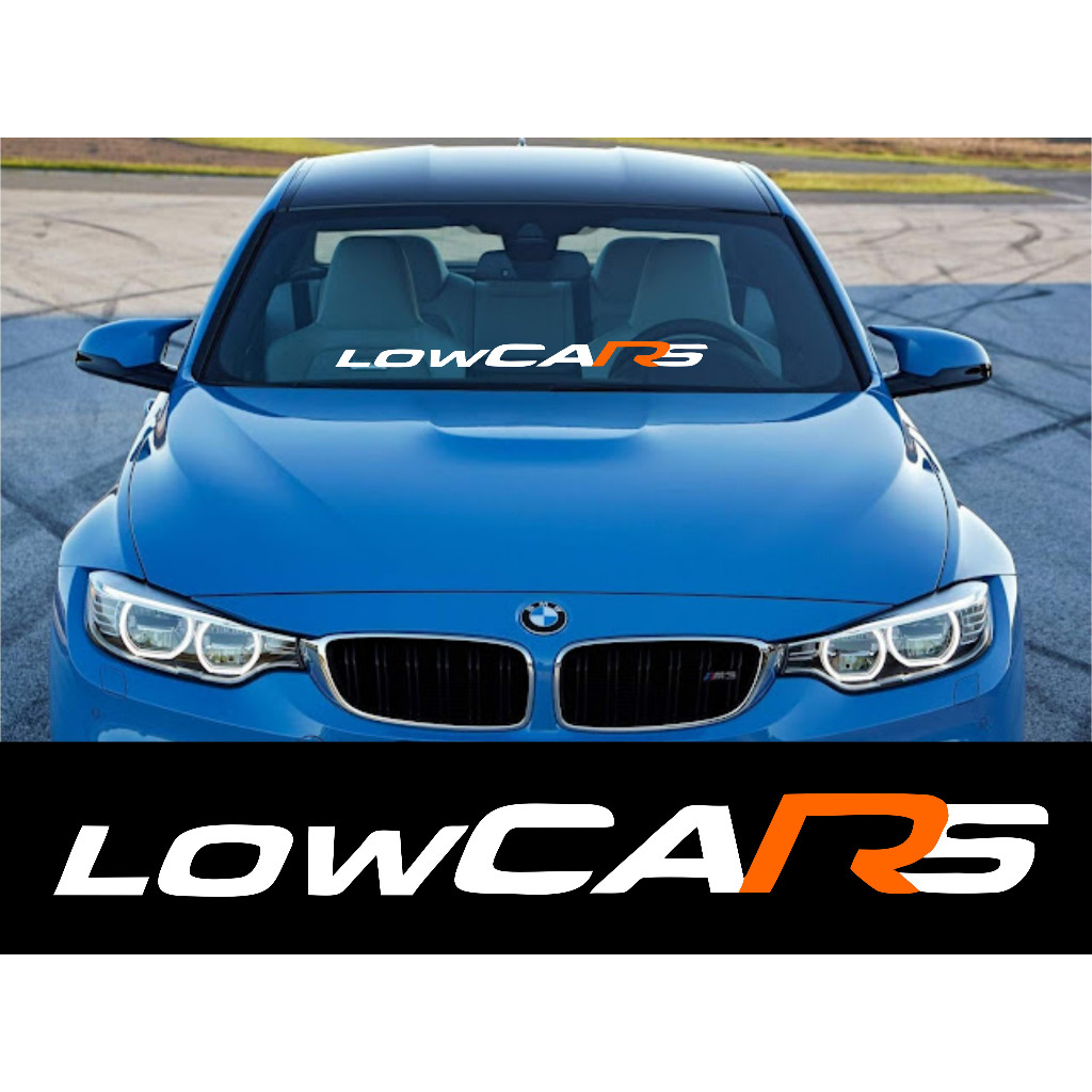 Adesivo Low Cars Grande Para-brisa - Adesivos Para Carros Rebaixados Parabrisa