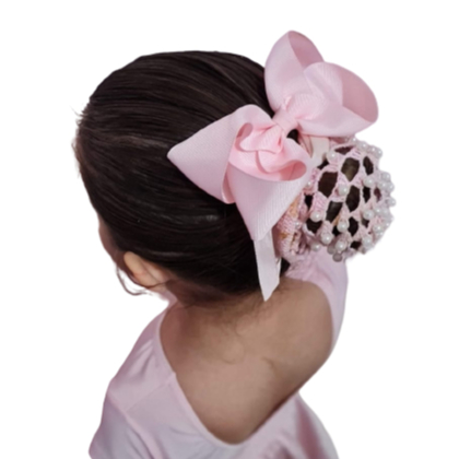 Redinha de Ballet em Crochê e Laço Boutique Gorgurão G (Kit Bailarina para aulas de Ballet) - Ofertas Porta Coque Laços