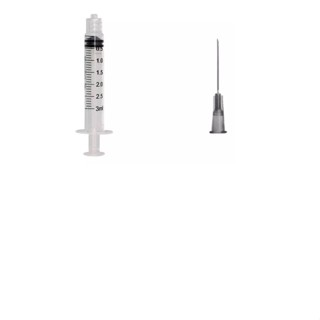 Kit 200 Seringas 3ml Bico Ll + 200 Agulhas 25x0,7 Descarpack