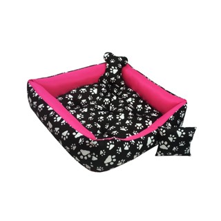 Caminha pet para gatos e cachorros 60X60 COM OSSINHO E ALMOFADINHA