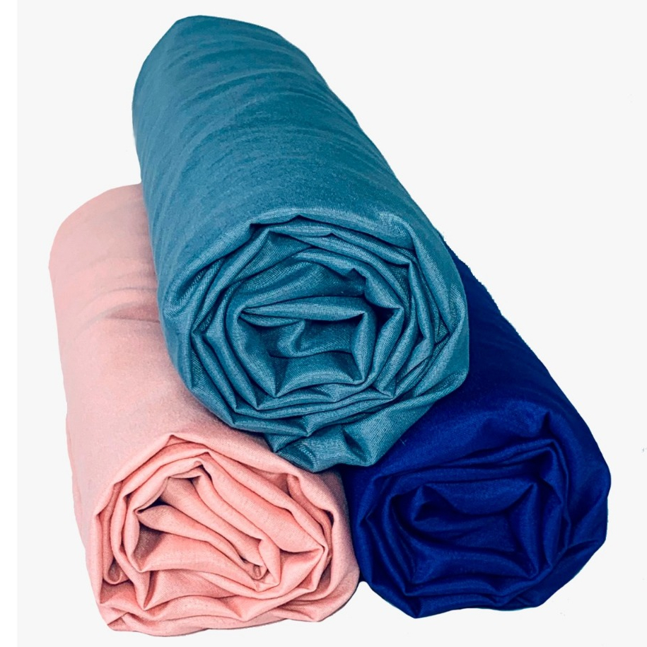 Kit 3 Lençóis Casal Queen Sortidos Com Elástico 170 Fios 100% Poliéster