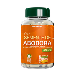 Semente de Abóbora Auxilia Saude Coração Intestino e Inflamações 500mg 60 Cápsulas - Natunéctar