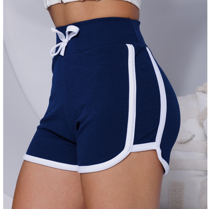Shorts Curto Feminino com Amarração Detalhe nas Laterais Crepe em Oferta na Shopee