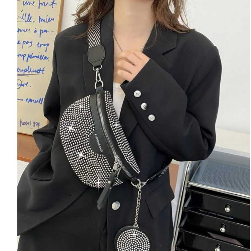 Bolsa Feminina Pochete Strass Brilhosa Moda Blogueira Top Bolsa De Festa Luxo em Oferta na Shopee